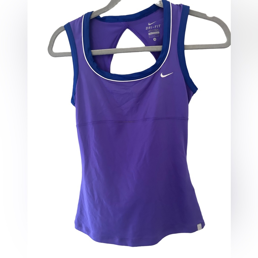 Nike Serena Rally Knit Tank Cutout Back Tennis
447034 Purple Blue Size S